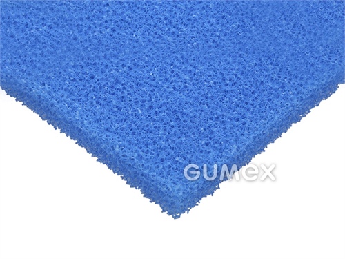 Vodný filter PPI 10, hrúbka 6mm, 2000x1000mm, hustota 25kg/m3, PU, modrý